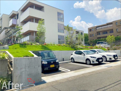 積水ハウス(株)シャーメゾン賃貸住宅 外構工事