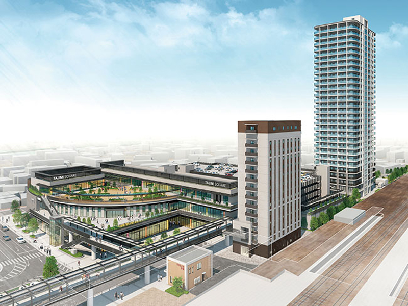 多治見駅南地区再開発 屋上緑化と植栽工事の画像