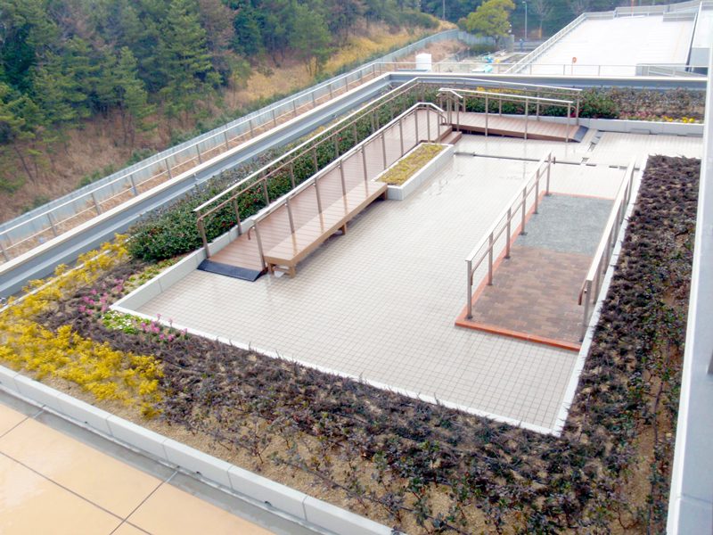 ｢パパット｣施工が出来る屋上庭園