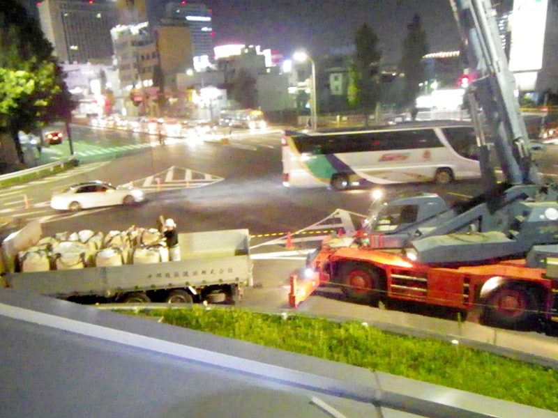 名古屋駅前ビジネスホテルの屋上緑化と外構緑化工事