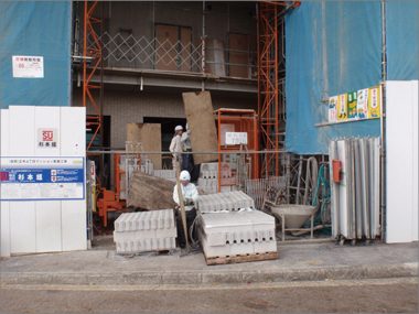 マンション屋上につくったリース菜園